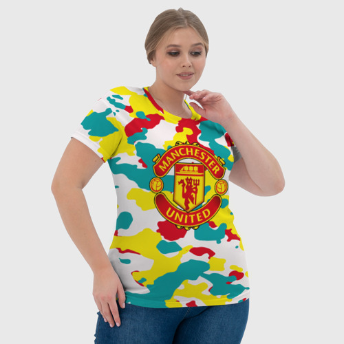 Женская футболка 3D Manchester United, цвет 3D печать - фото 6