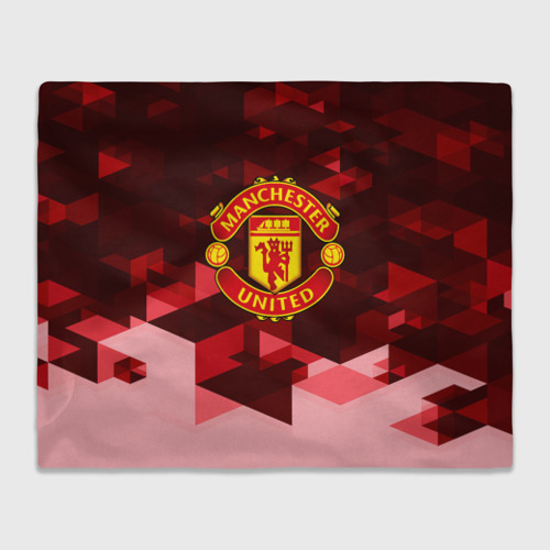 Плед 3D Manchester United Abstract , цвет 3D (велсофт)