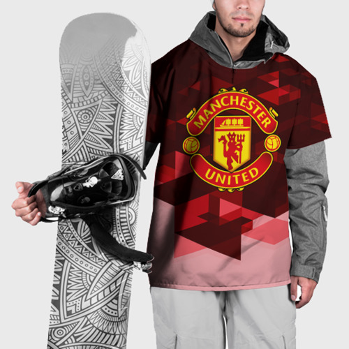 Накидка на куртку 3D Manchester United Abstract , цвет 3D печать