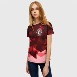 Женская футболка 3D Манчестер Юнайтед - фото 2