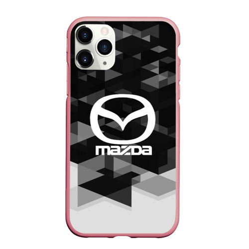Чехол для iPhone 11 Pro Max матовый Mazda sport geometry, цвет баблгам