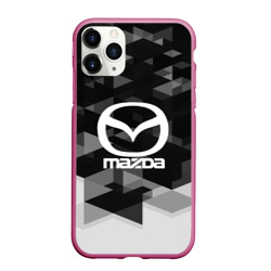 Чехол для iPhone 11 Pro Max матовый Mazda sport geometry