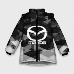 Зимняя куртка для девочек 3D Mazda sport geometry