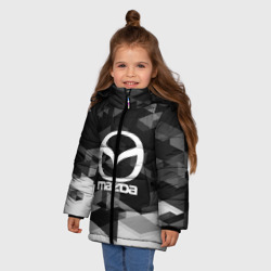 Зимняя куртка для девочек 3D Mazda sport geometry - фото 2