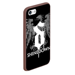 Чехол для iPhone 5/5S матовый Shinedown - фото 2