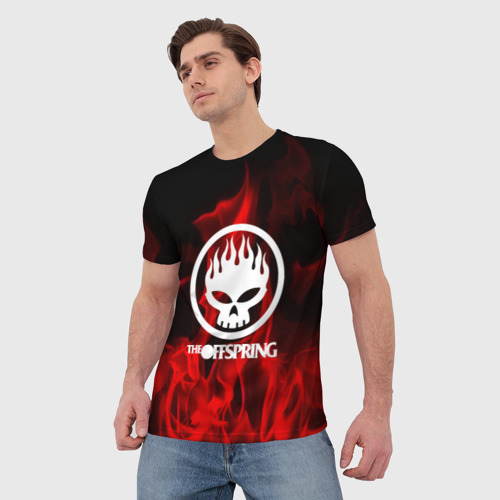 Мужская футболка 3D с принтом The Offspring, фото на моделе #1