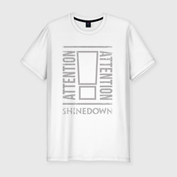 Мужская футболка хлопок Slim Attention Attention Shinedown