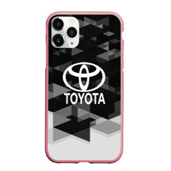 Чехол для iPhone 11 Pro Max матовый Toyota sport geometry