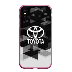 Чехол для iPhone XS Max матовый Toyota sport geometry