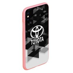 Чехол для iPhone XS Max матовый Toyota sport geometry - фото 2