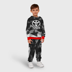 Детский костюм с толстовкой 3D Toyota sport geometry - фото 2