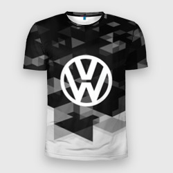 Мужская футболка 3D Slim Volkswagen sport geometry