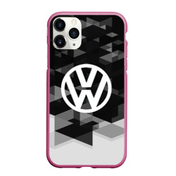 Чехол для iPhone 11 Pro матовый Volkswagen sport geometry