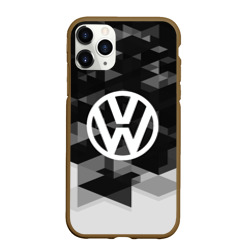 Чехол для iPhone 11 Pro Max матовый Volkswagen sport geometry