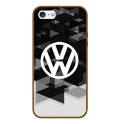 Чехол для iPhone 5/5S матовый Volkswagen sport geometry