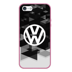 Чехол для iPhone 5/5S матовый Volkswagen sport geometry