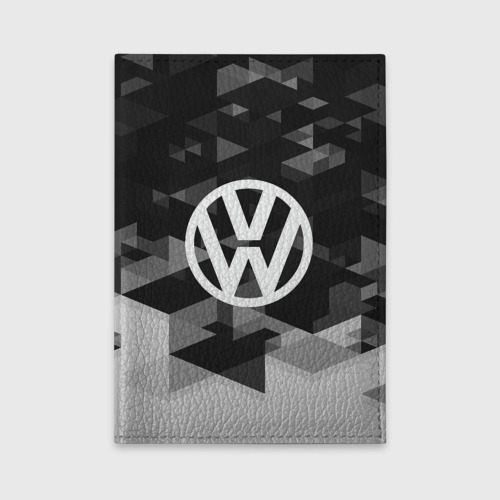 Обложка для автодокументов Volkswagen sport geometry, цвет черный