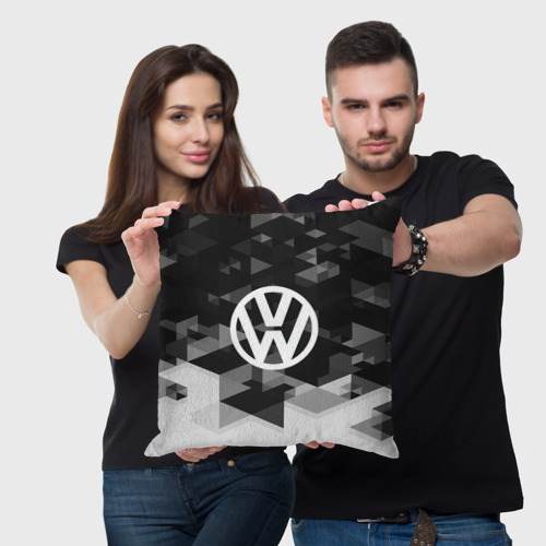 Подушка 3D Volkswagen sport geometry - фото 3