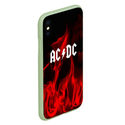 Чехол для iPhone XS Max матовый AC DC - фото 2