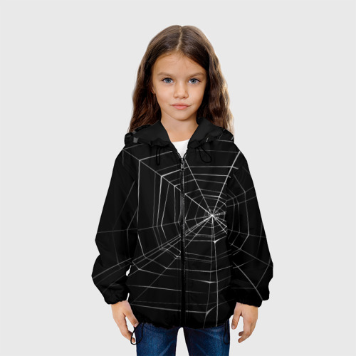 Детская куртка 3D Паутина, цвет черный - фото 4