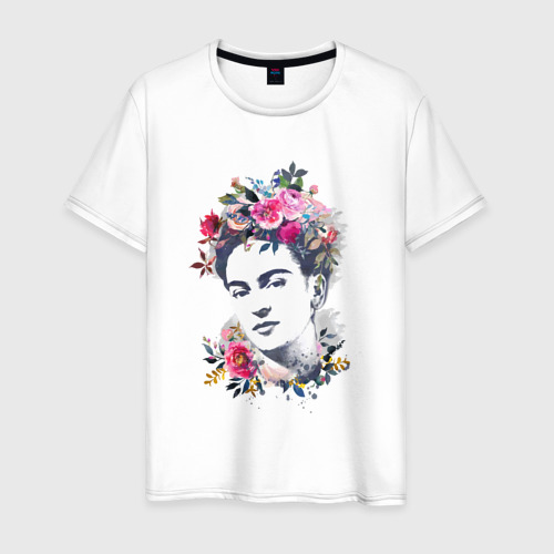 Мужская футболка хлопок Фрида Кало, цвет белый