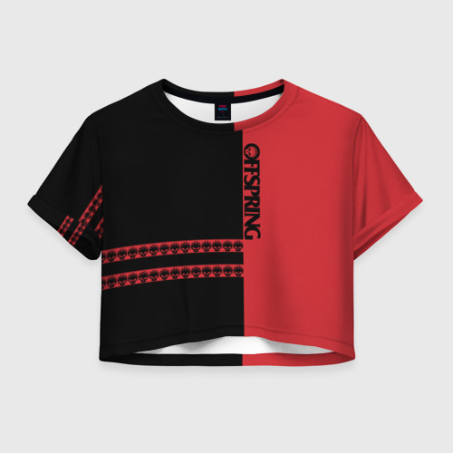 Женская футболка Crop-top 3D The Offspring Фото 01 Женская футболка Crop-top 3D The Offspring Фото 01
