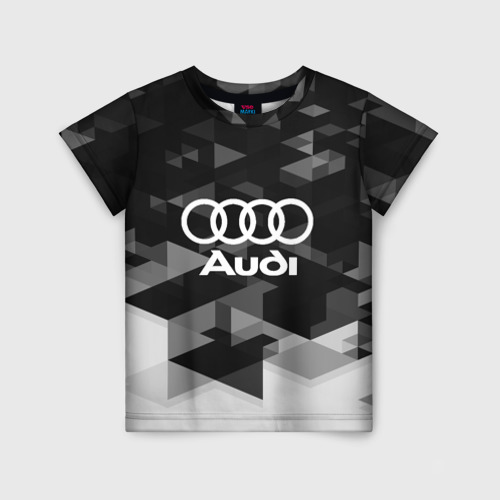 Детская футболка 3D Audi sport geometry, цвет 3D печать