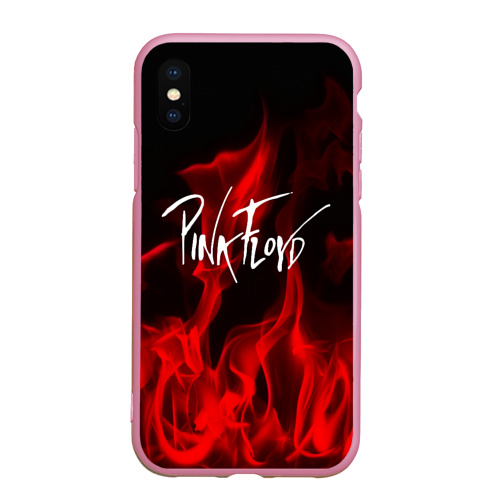 Чехол для iPhone XS Max матовый Pink Floyd, цвет розовый