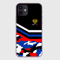 Чехол для iPhone 12 Mini Камуфляж Россия