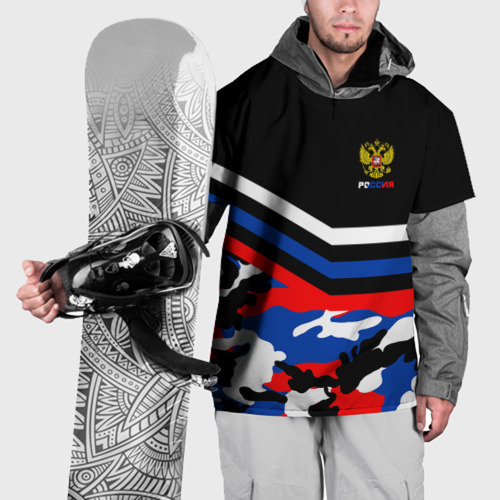 Накидка на куртку 3D Камуфляж Россия, цвет 3D печать