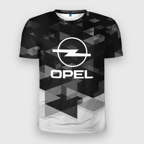 Мужская футболка 3D Slim Opel sport geometry, цвет 3D печать