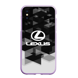 Чехол для iPhone XS Max матовый Lexus sport geometry