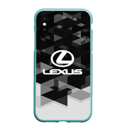 Чехол для iPhone XS Max матовый Lexus sport geometry