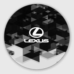 Круглый коврик для мышки Lexus sport geometry