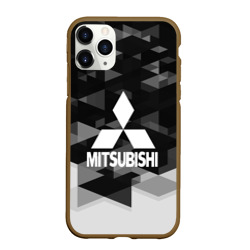 Чехол для iPhone 11 Pro Max матовый Mitsubishi sport geometry
