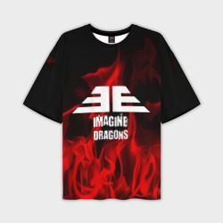 Мужская футболка oversize 3D Imagine dragons