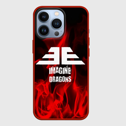 Чехол для iPhone 13 Pro Imagine dragons, цвет красный