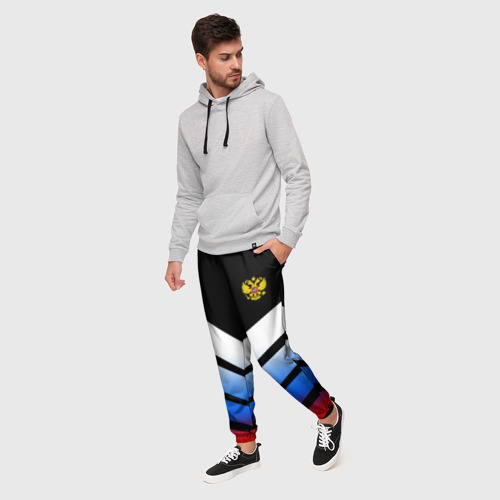 Мужские брюки 3D RUSSIA SPORT      , цвет 3D печать - фото 3