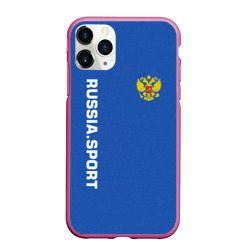 Чехол для iPhone 11 Pro матовый Russia sport