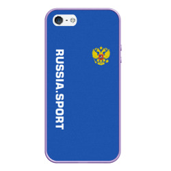 Чехол для iPhone 5/5S матовый Russia sport