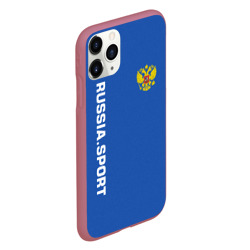 Чехол для iPhone 11 Pro матовый Russia sport - фото 2