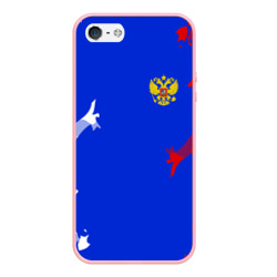 Чехол для iPhone 5/5S матовый Russia sport