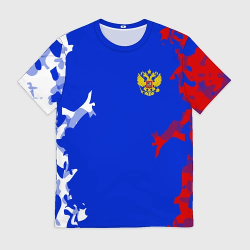 Мужская футболка 3D Russia sport