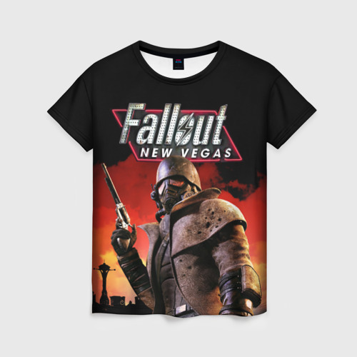 Женская футболка 3D с принтом Fallout New Vegas, вид спереди #2