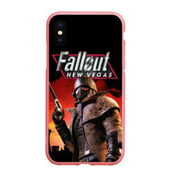 Чехол для iPhone XS Max матовый Fallout New Vegas
