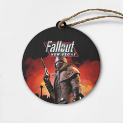 Деревянная игрушка круг Fallout New Vegas