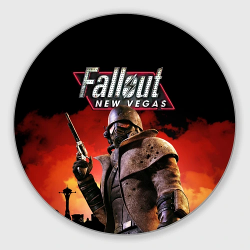 Круглый коврик для мышки Fallout New Vegas