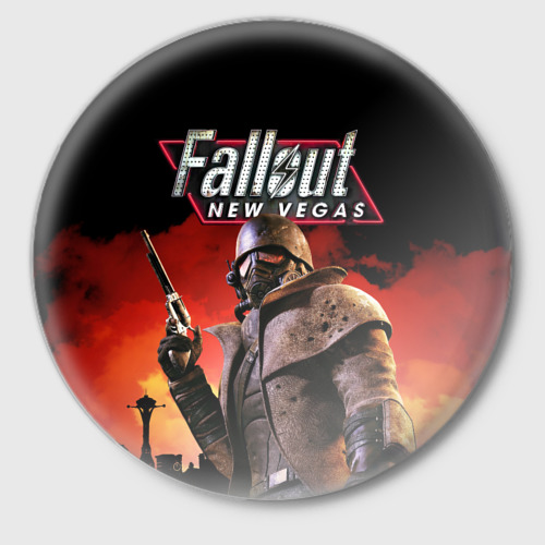Значок с принтом Fallout New Vegas, вид спереди №1
