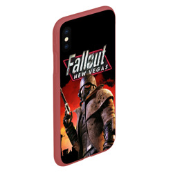 Чехол для iPhone XS Max матовый Fallout New Vegas - фото 2