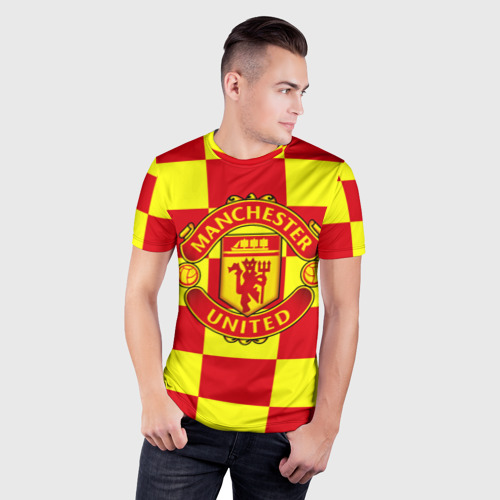 Мужская футболка 3D Slim Manchester United, цвет 3D печать - фото 3